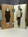 dubbelportret in houten boek open